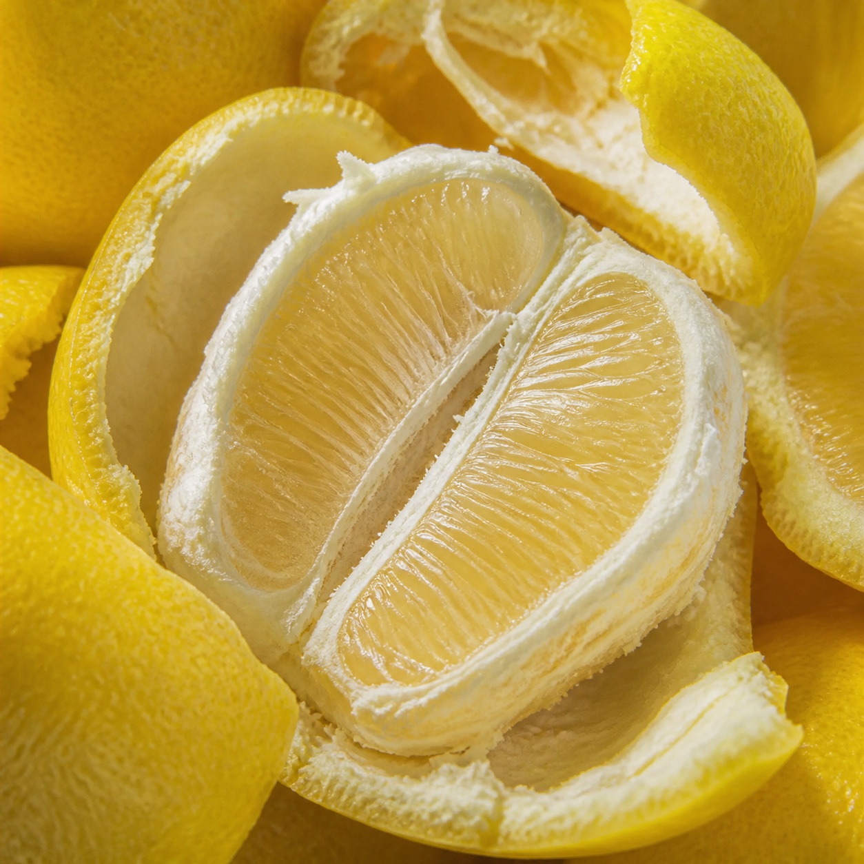 Fresh lemon texture